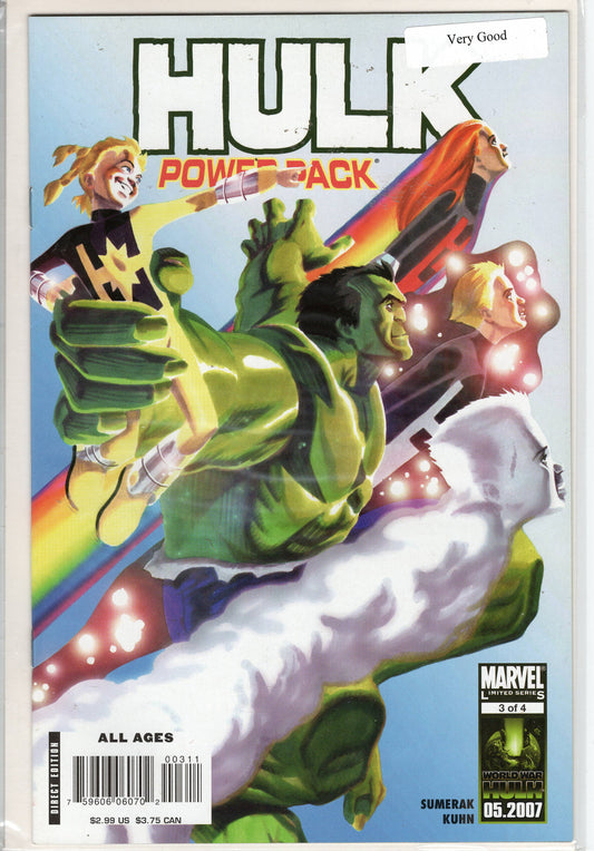 Pre-Owned - Hulk and Power Pack #3  (July 2007) Scanned Image Pop Weasel Pre-Owned Comics