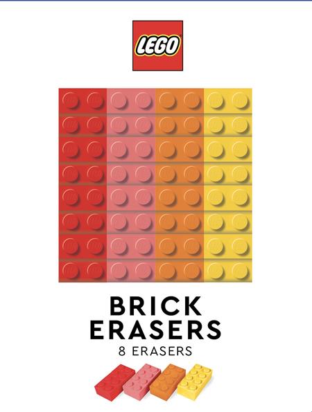 Lego Brick Erasers (multicolor Pack Of 8) - Image
