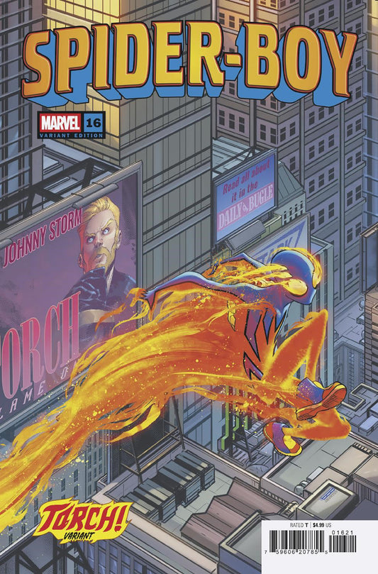 SPIDER-BOY #16 DAVID BALDEON TORCH! VARIANT image