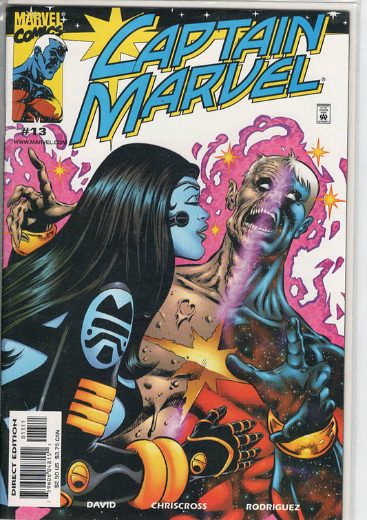 Pre-Owned - Captain Marvel #13  (January 2001) Scanned Image Pop Weasel Pre-Owned Comics