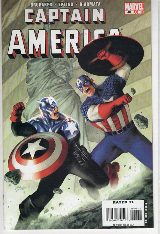 Pre-Owned - Captain America #40  (September 2008) Scanned Image Pop Weasel Pre-Owned Comics