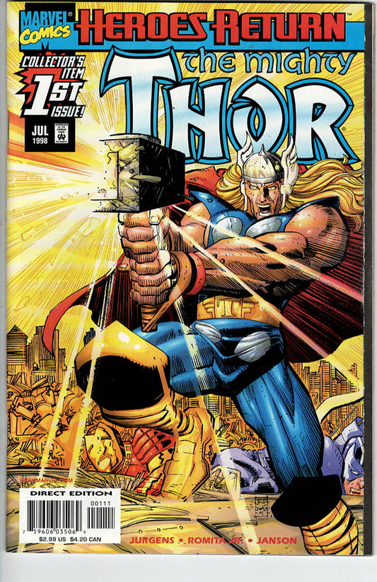 Pre-Owned - Thor #1  (July 1998) Scanned Image Pop Weasel Pre-Owned Comics