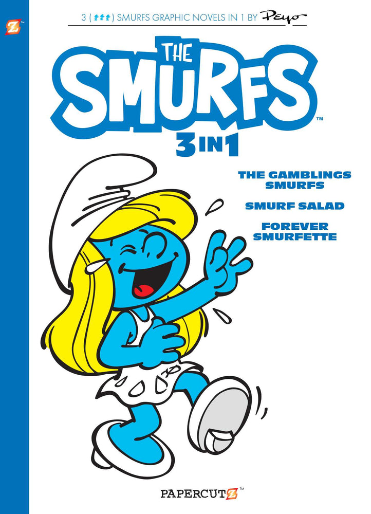 The Smurfs 3-in-1 Vol. 9: Collecting "The Gambling Smurfs," "Smurf Salad" and "Forever Smurfette" - Graphic Novels - Image - Pop Weasel