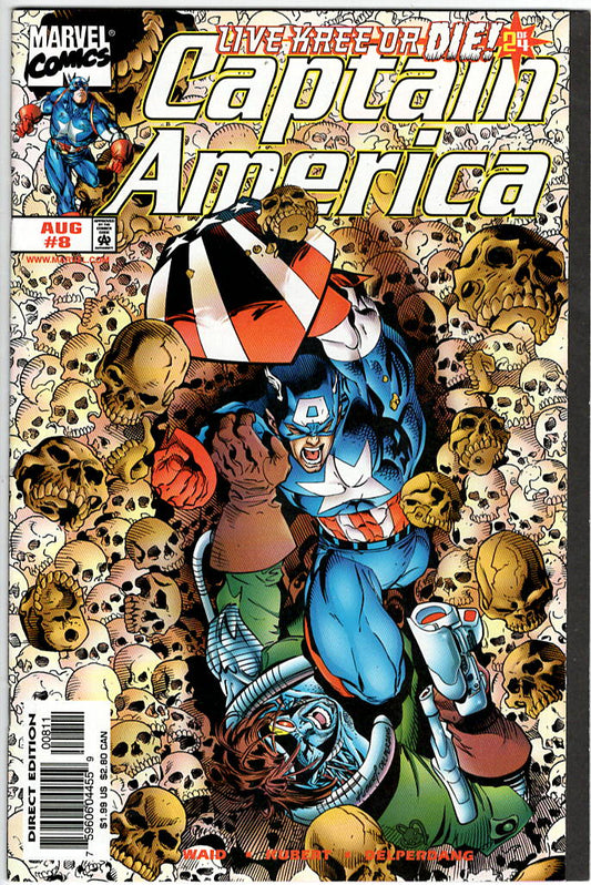 Pre-Owned - Captain America #8  (August 1998) Scanned Image Pop Weasel Pre-Owned Comics