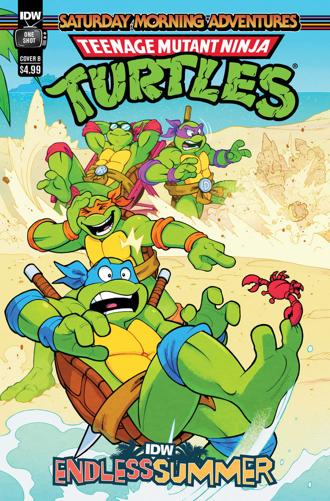 IDW Endless Summer--Teenage Mutant Ninja Turtles: Saturday Morning Adventures Variant B (Lawrence Connected Cover) - Comics - Image - Pop Weasel