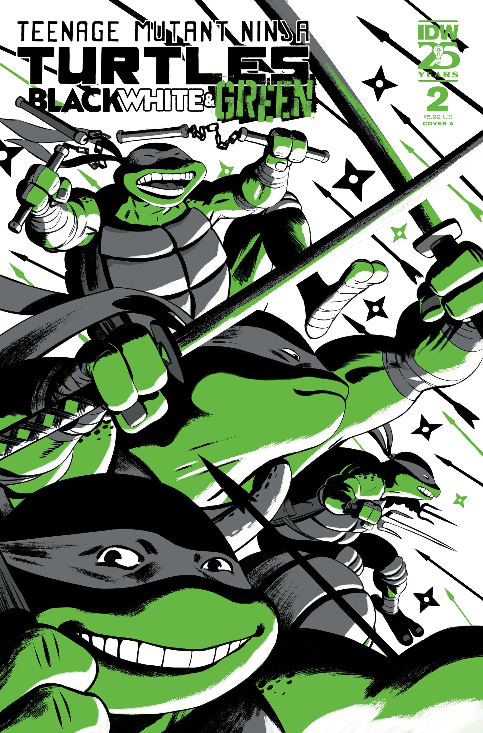 Teenage Mutant Ninja Turtles: Black, White, and Green