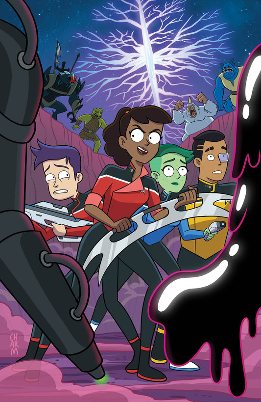 Star Trek: Lower Decks #1: IDW Classics Variant B Foil (Charm Full Art) - Image