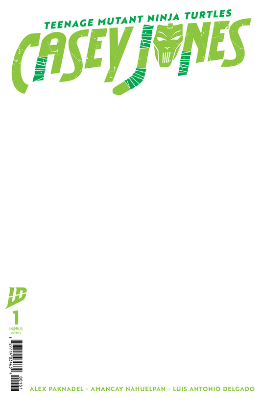 Teenage Mutant Ninja Turtles: Casey Jones #1 Variant C (Sketch Variant) - Image