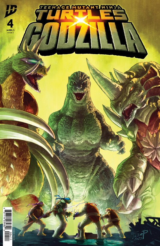 Teenage Mutant Ninja Turtles X Godzilla #4 Cover A (Pe) - Image