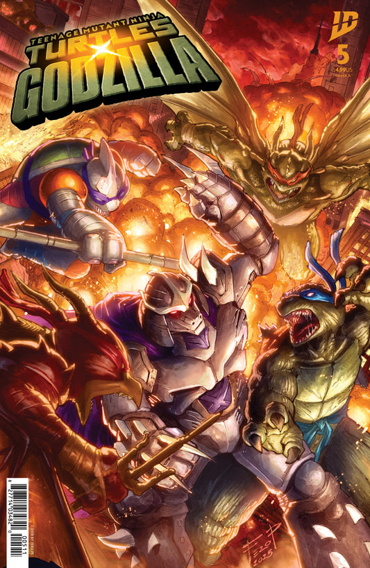 Teenage Mutant Ninja Turtles X Godzilla #5 Cover A (Pe) - Image