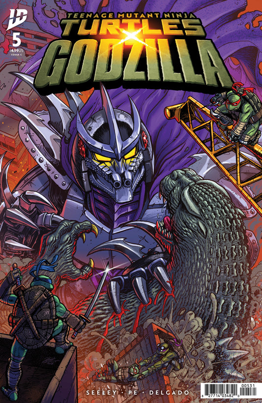 Teenage Mutant Ninja Turtles X Godzilla #5 Variant C (Frank) - Image