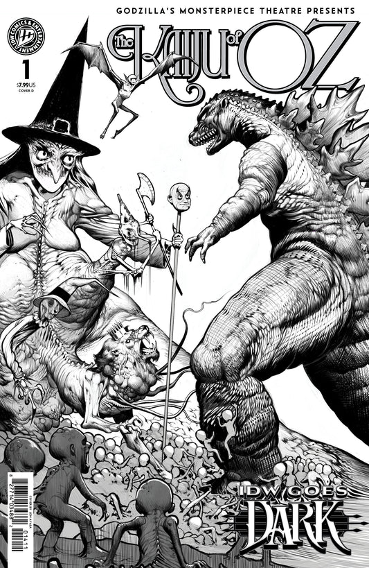 Godzillas Monsterpiece Theatre Presents: The Kaiju Of Oz Variant D (Ayala IDW Goes Dark Variant) - Image
