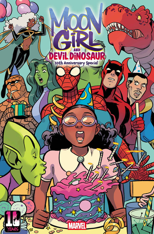MOON GIRL & DEVIL DINOSAUR 10TH ANNIVERSARY SPECIAL #1 NATACHA BUSTOS VARIANT - Image