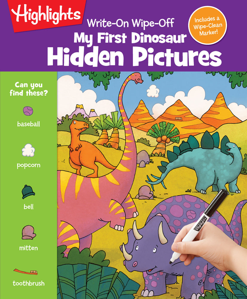 Write-On Wipe-Off My First Dinosaur Hidden Pictures image - Books - Image - Pop Weasel