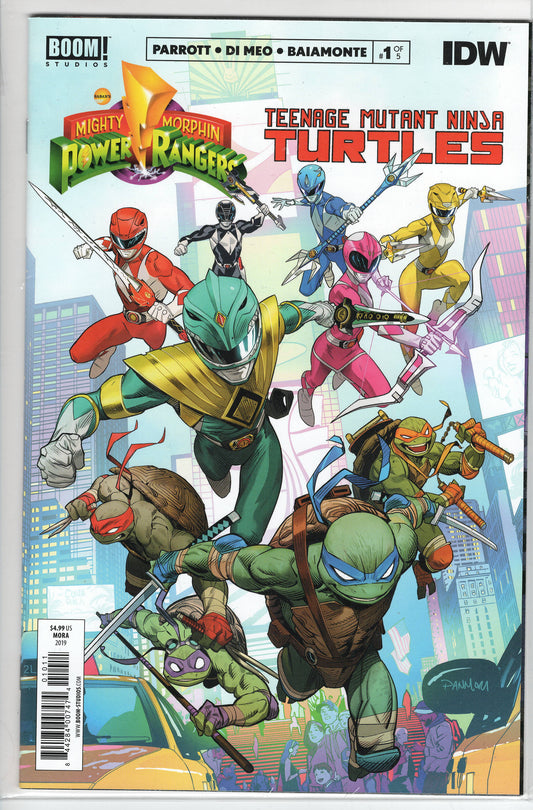 Pre-Owned - Mighty Morphin Power Rangers / Teenage Mutant Ninja Turtles #1  (December 2019)