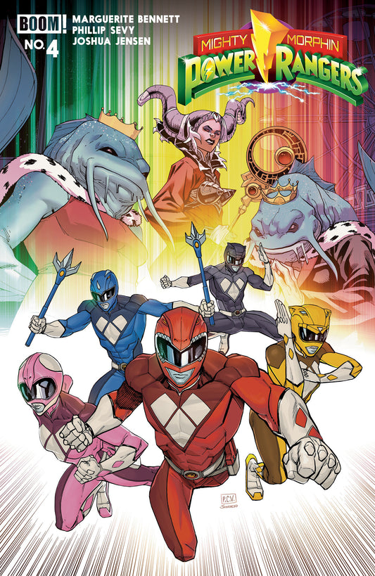 Mighty Morphin Power Rangers (2026) #4 B Variant (Dressed, Sevy) - Image