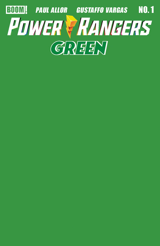 Power Rangers Green #1 E Green Blank Sketch Variant - Image