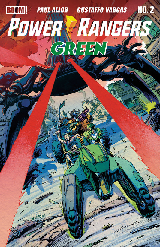 Power Rangers Green #2 B Variant (Dressed, Vargas) - Image
