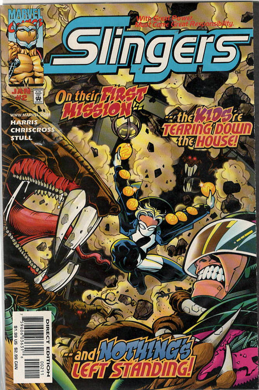 Pre-Owned - Slingers #2  (January 1999) Scanned Image Pop Weasel Pre-Owned Comics