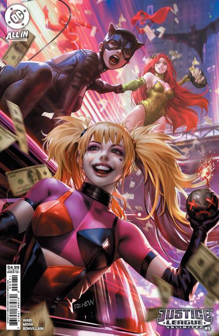Justice League Unlimited #9  E Derrick Chew Gotham City Sirens Card Stock Var (we Are Yesterday) - Image