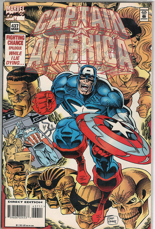 Pre-Owned - Captain America #437  (March 1995) Scanned Image Pop Weasel Pre-Owned Comics
