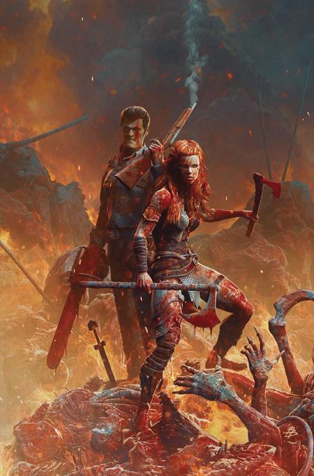 Red Sonja Vs The Army Of Darkness #3  J Inc 1:15 Bjorn Barends Virgin Var - Image