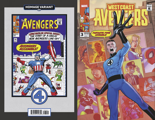 WEST COAST AVENGERS #3 PACO MEDINA FANTASTIC FOUR HOMAGE VARIANT image