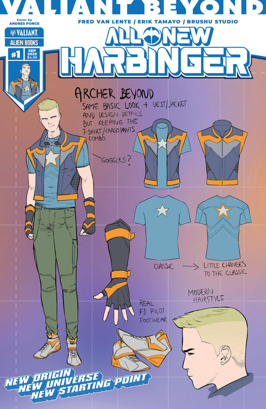 Valiant Beyond: All-New Harbinger #1 Variant D (Ponce Design Variant) - Image