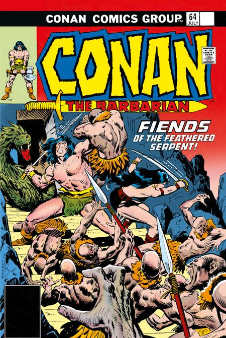 Conan The Barbarian The Original Comics Omnibus  | Hardcover Vol 03 Direct Market Edition John Buscema Fiends Of The Feathered Serpent - Image