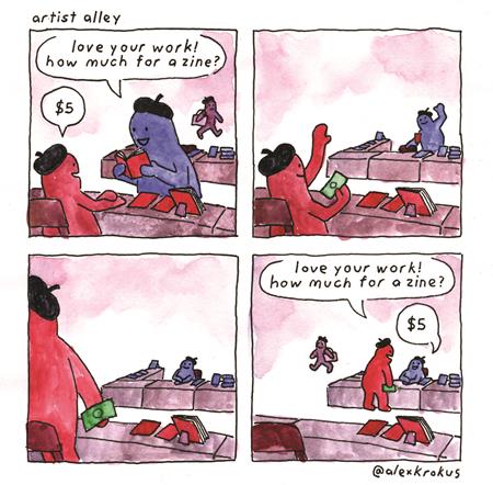 Artist Alley Alex Krokus Sticker - Image