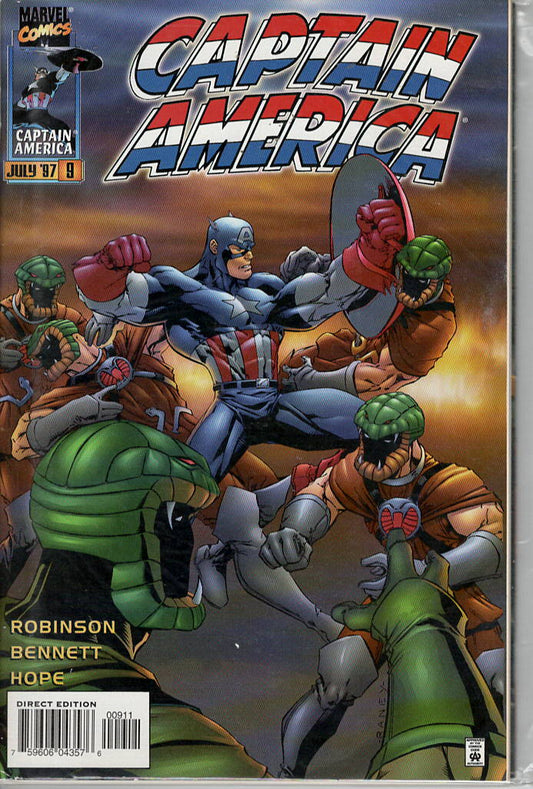 Pre-Owned - Captain America #9  (July 1997) Scanned Image Pop Weasel Pre-Owned Comics