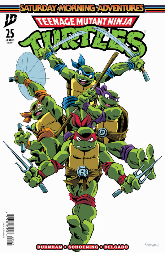 Teenage Mutant Ninja Turtles: Saturday Morning Adventures #25 Variant C (Nieli) - Image
