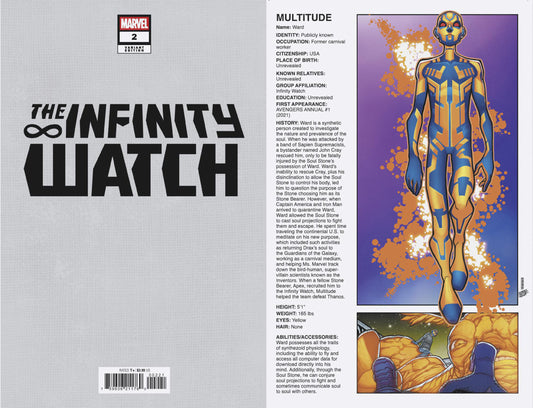 INFINITY WATCH #2 DAVID BALDEON HANDBOOK HOMAGE VARIANT image