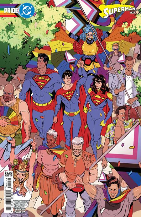 Superman #27  E Rachel Stott Dc Pride Card Stock Var - Image