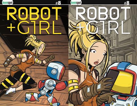Robot + Girl #8  C Mike White Holofoil Flip Cover Var - Image