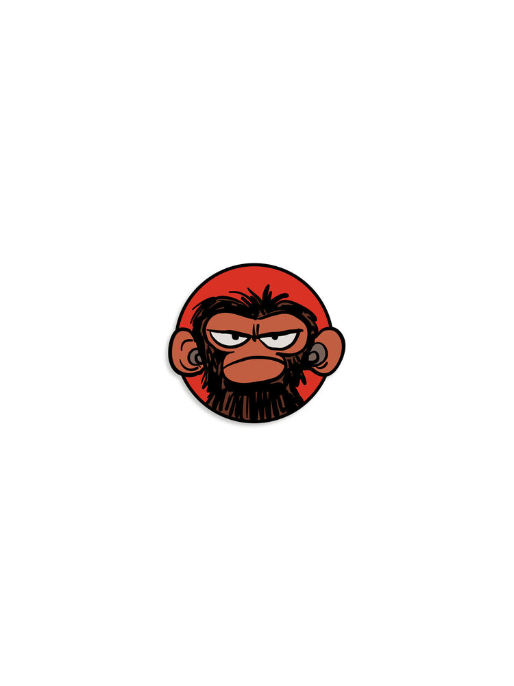 Grumpy Monkey Enamel Pin - Image - Books - Image - Pop Weasel