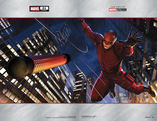 DAREDEVIL #21 JACKSON SZE MARVEL TELEVISION WRAPAROUND VARIANT - Image