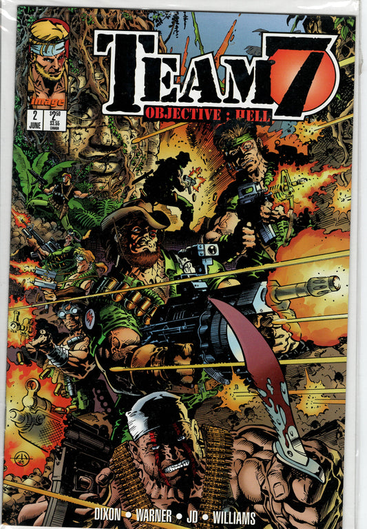 Pre-Owned - Team 7 - Objective: Hell #2  (June 1995) Scanned Image Pop Weasel Pre-Owned Comics