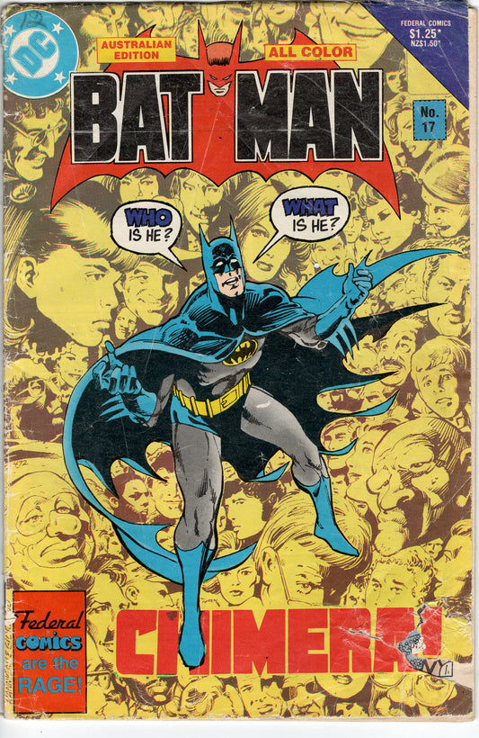 Batman #17 (1983) Federal / DC Comics - Australian Edition Scanned Image Pop Weasel Pre-Owned Comics