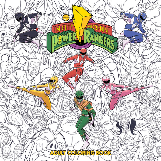 Mighty Morphin Power Rangers Adult Coloring Book - Image