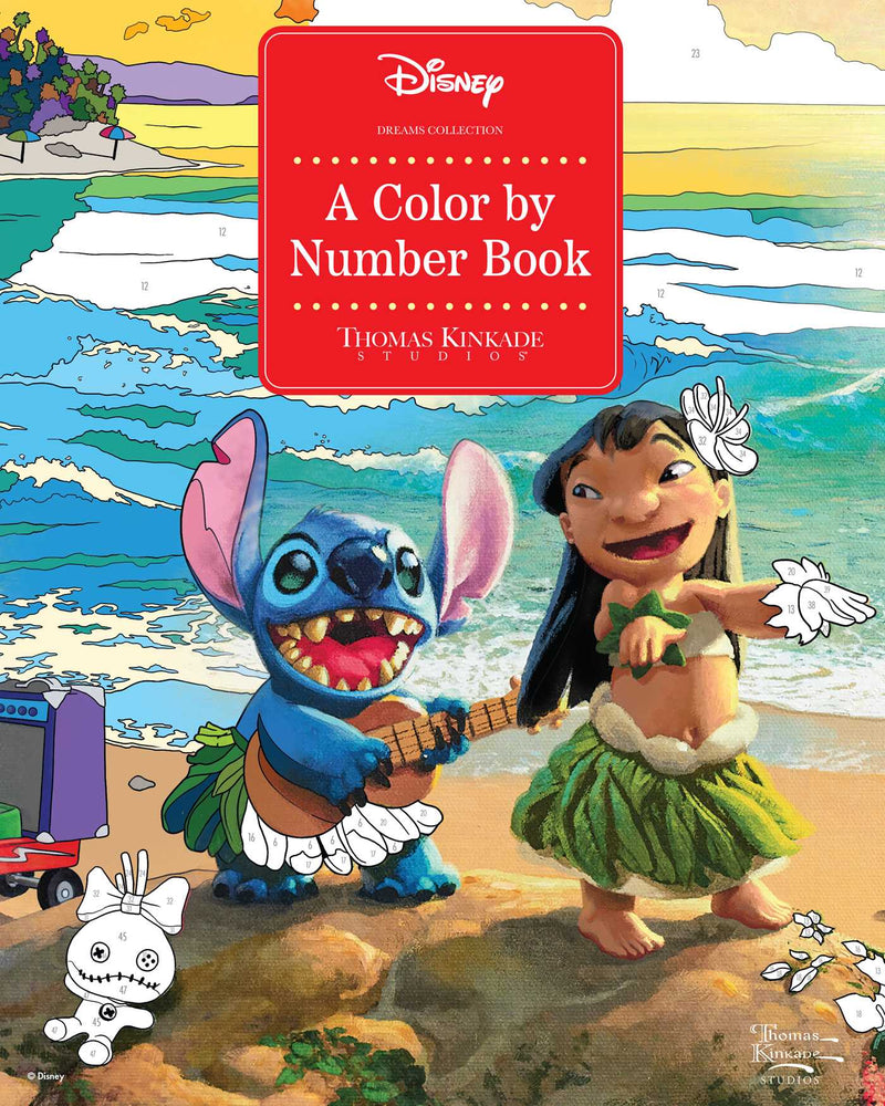 Disney Dreams Collection Thomas Kinkade Studios A Color by Number Book - Books - Image - Pop Weasel
