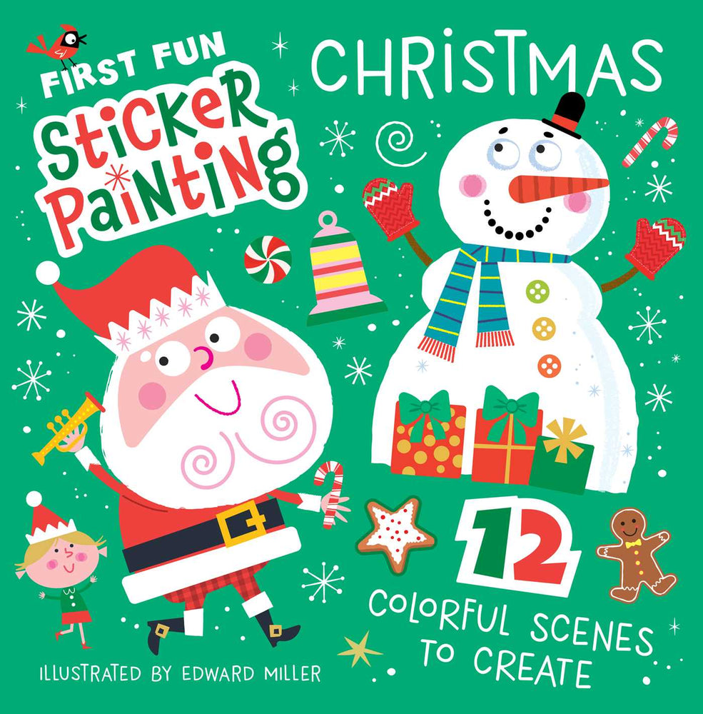 First Fun Sticker Painting: Christmas: 12 Colorful Scenes to Create - Books - Image - Pop Weasel