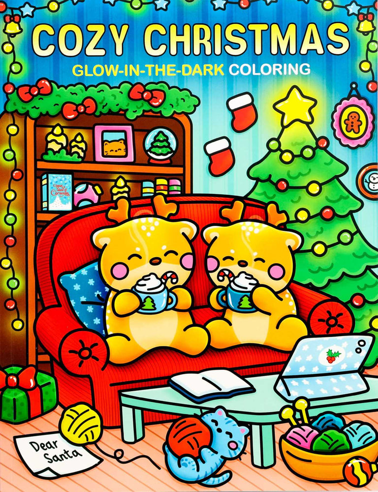 Cozy Christmas Glow-in-the-Dark Coloring - Books - Image - Pop Weasel
