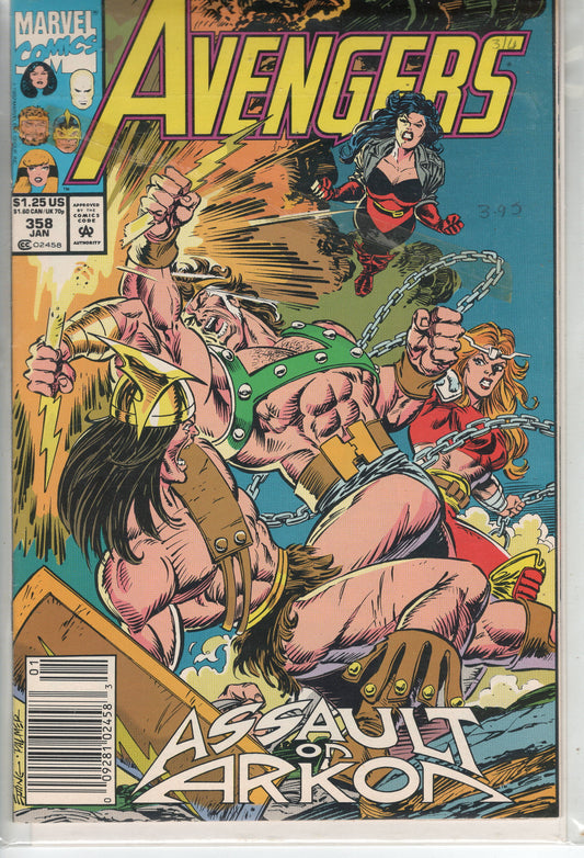 Pre-Owned - The Avengers #358  (January 1993) Scanned Image Pop Weasel Pre-Owned Comics