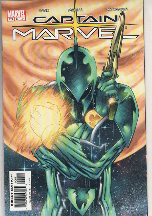 Pre-Owned - Captain Marvel #6 (41)  (April 2003) Scanned Image Pop Weasel Pre-Owned Comics