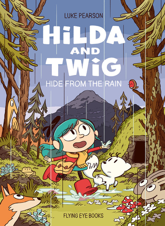 Hilda and Twig Hide from the Rain - Image
