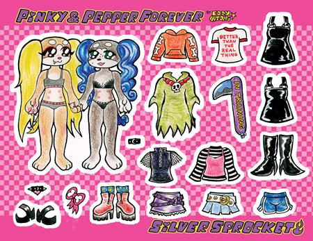 Pinky And Pepper Forever Dress Up Dolls Sticker Sheet - Image