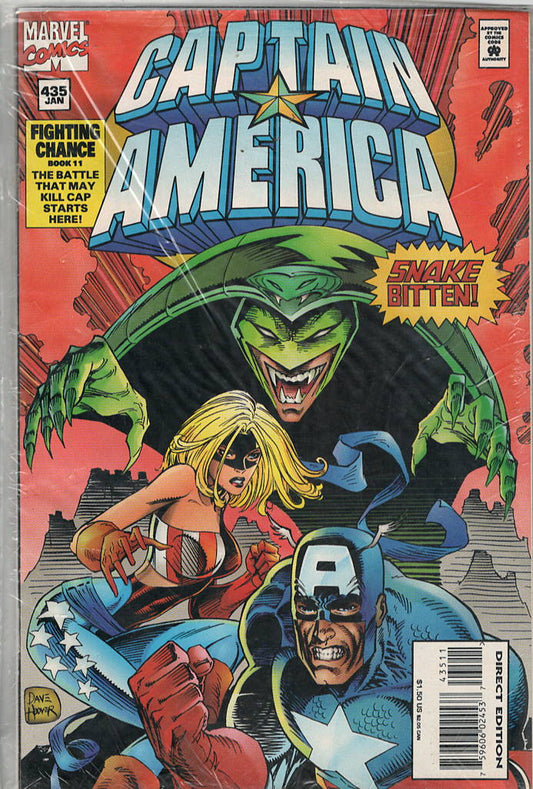 Pre-Owned - Captain America #435  (January 1995) Scanned Image Pop Weasel Pre-Owned Comics