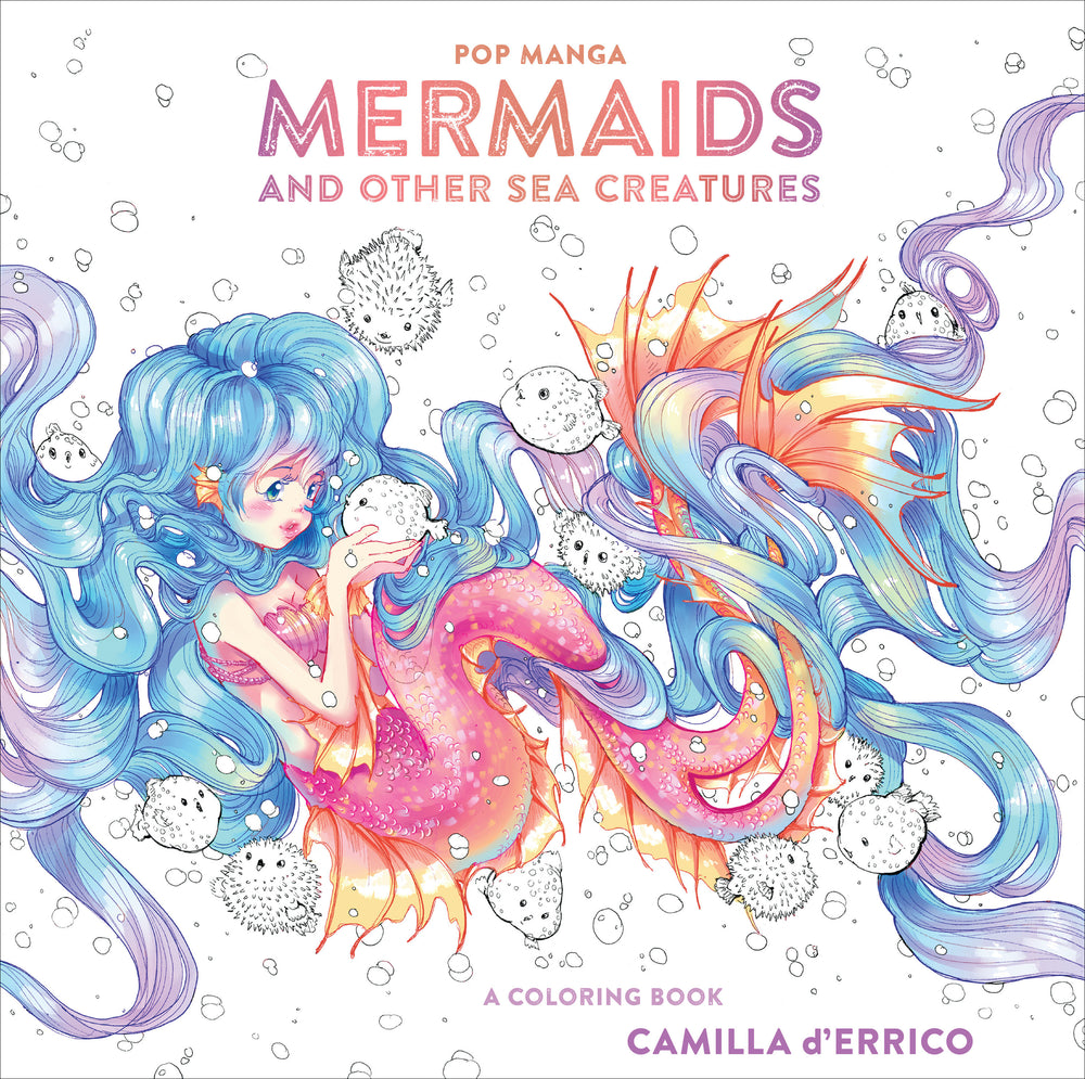 Pop Manga Mermaids and Other Sea Creatures - Colouring Book - Image - Pop Weasel