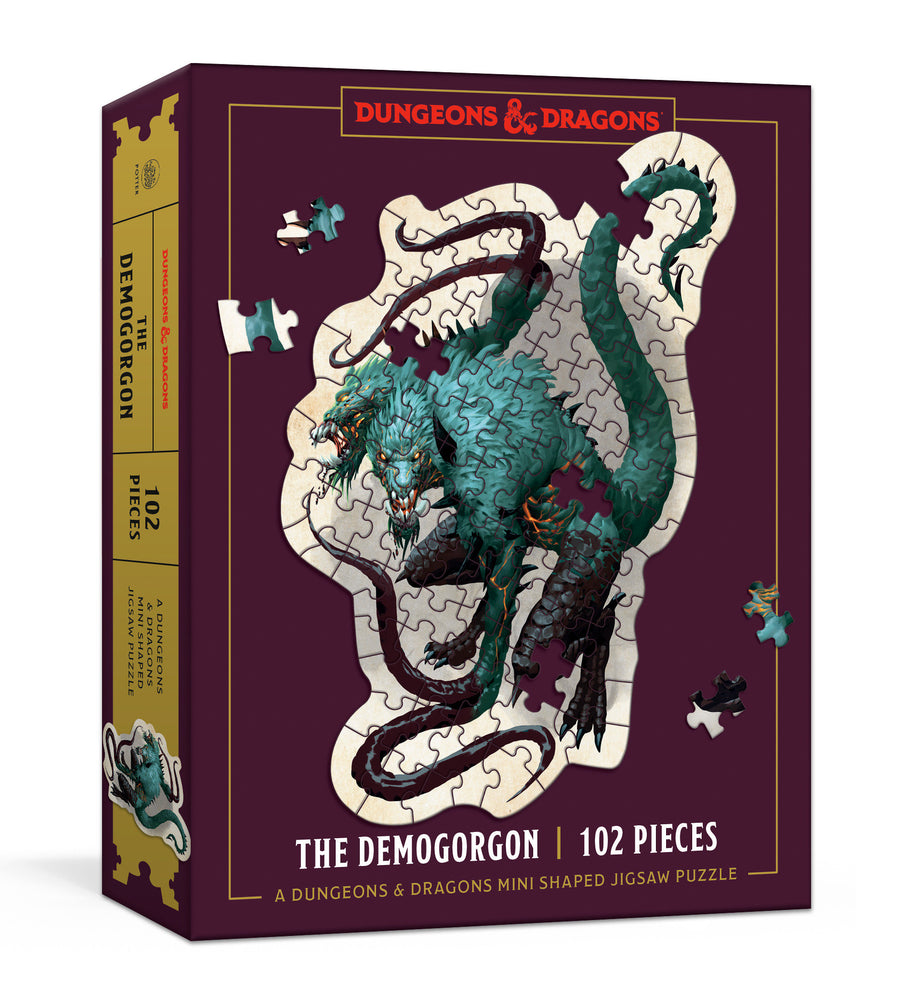 Dungeons & Dragons Mini Shaped Jigsaw Puzzle: The Demogorgon Edition - Board Games - Image - Pop Weasel